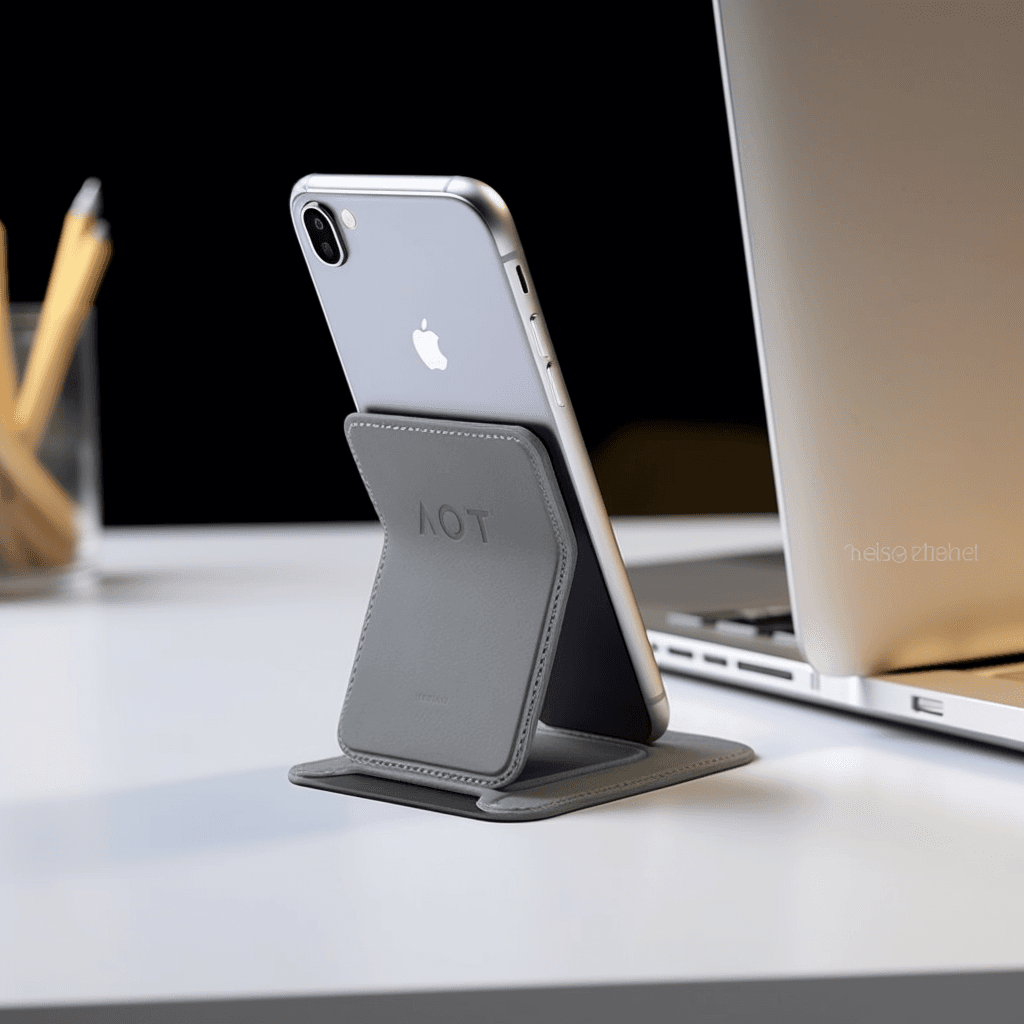 The buddy that's always got your back (up). This pocket-sized accessory is a must-have for any iPhone user. The mini miracle that saves the day!